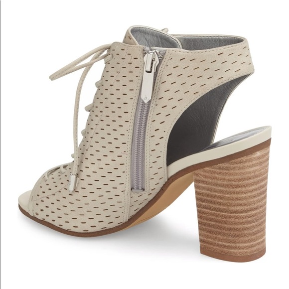 Sam Edelman "Ennette" Perforated Lace-Up Bootie. - Picture 2 of 9